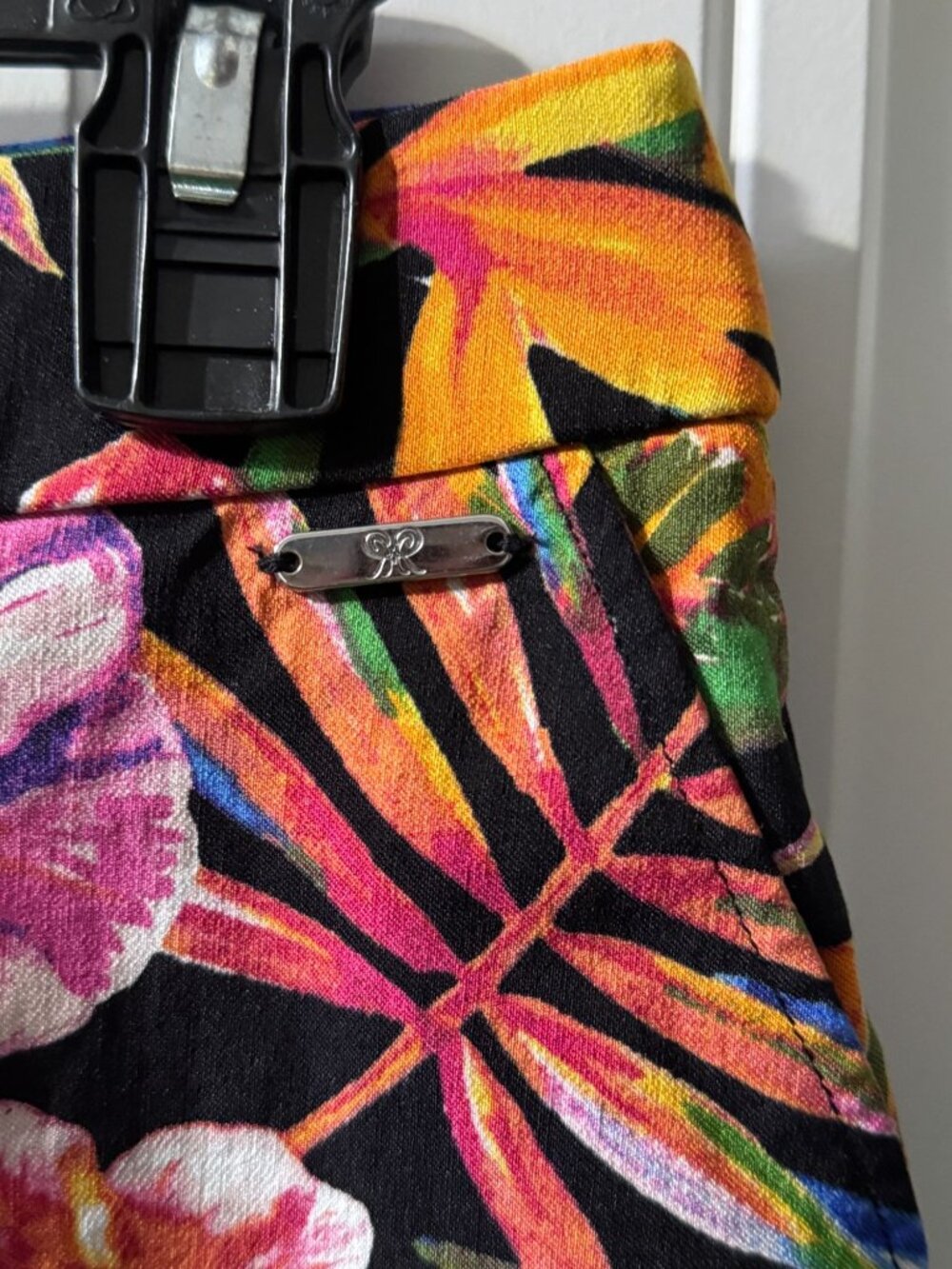 Rafaella Womens Tropical Floral Print Skort With Vibrant Multicolor Design Size - Picture 3 of 4